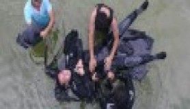 Cazibe merkezi'ndeki balıklı gölette can pazarı