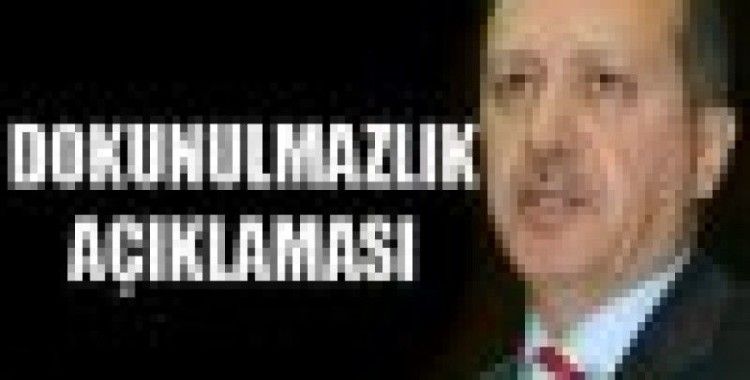 Erdoğan'dan 'dokunulmazlık' açıklaması