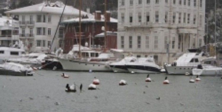 İstanbul'dan kar manzaraları