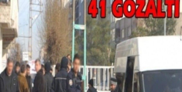 KCK operasyonu: 41 gözaltı