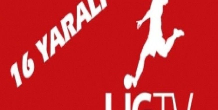 Lig TV ekibi kaza yaptı: 16 yaralı