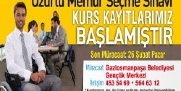 GOP Belediyesi'nden ÖMSS için hazırlık kursu