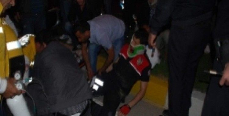 Yunus polisleri kaza yaptı: 2 yaralı
