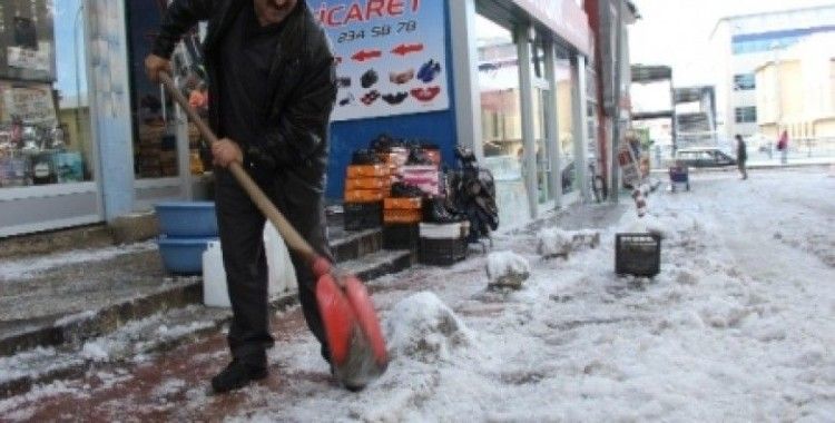Erzurum’da kar yağışı ve soğuk hava