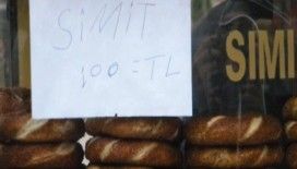 'Simit 100 TL ' yazısı şaşırttı