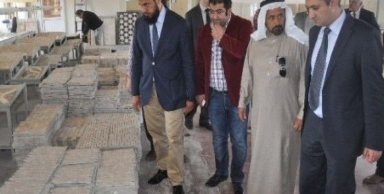 Suudi iş adamı heyeti Elazığ OSB'de mermer işletmelerini gezdi