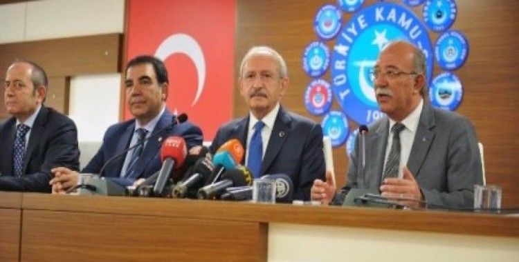 Kılıçdaroğlu, türkiye kamu-sen'i ziyaret etti
