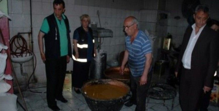 Erzurum'da Ramazan öncesi şeker imalatçılarına baskın
