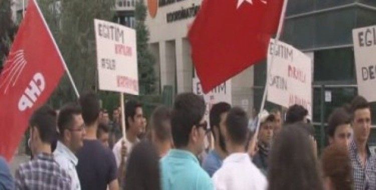 CHP’liler ÖSYM’yi protesto etti