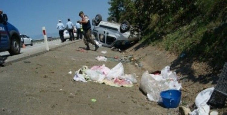 Giresun'da trafik kazası, 6 yaralı