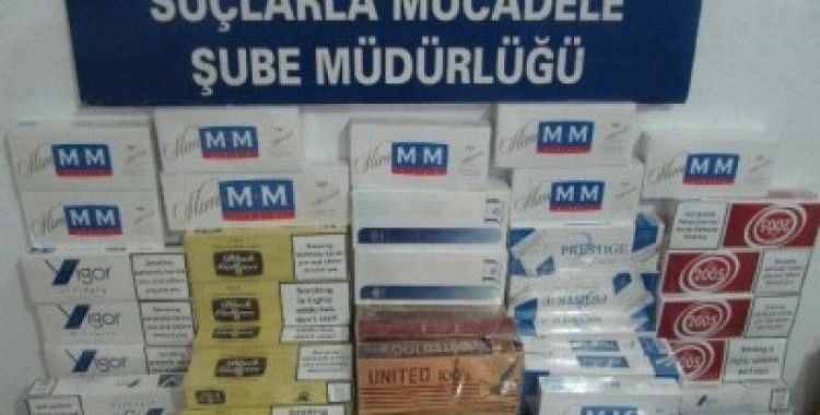Antalya'da bir evde 23 bin 460 paket kaçak sigara ele geçirildi