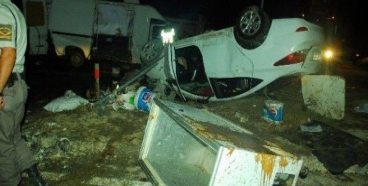 Manavgat'ta trafik kazası, 1 ölü, 5 yaralı