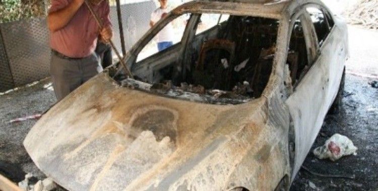 Kulu'da garajdaki otomobilin kundaklandığı iddiası