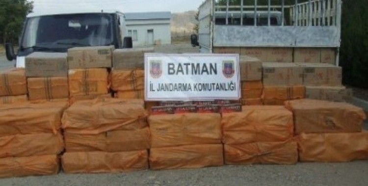Batman'da 55 bin 610 paket kaçak sigara ele geçirildi