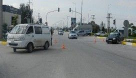 D-100'de kaza, 1 çocuk yaralı