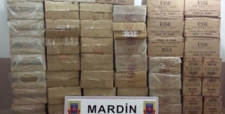 Mardin'de 56 bin paket kaçak sigara ele geçirildi