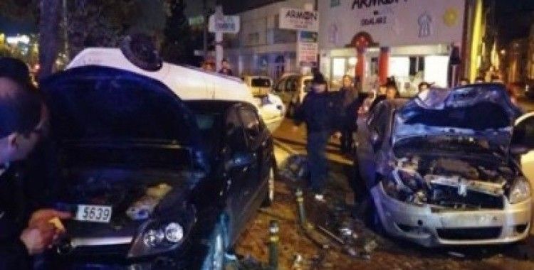 Bursa'da zincirleme kazada faciaya kılpayı