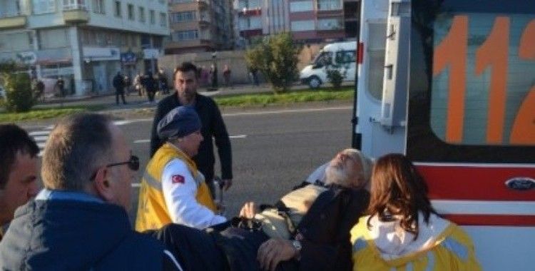 TIR'ın çarptığı yaşlı adam yaralandı