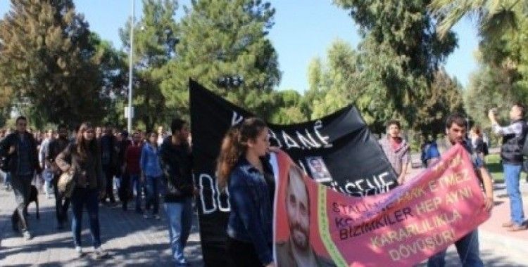 Ege'li öğrenciler Kobani için ölenler adına fidan dikti