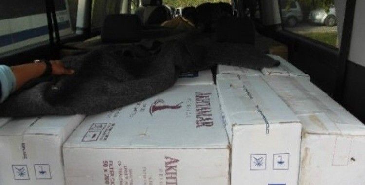 Elazığ'da 23 bin paket kaçak sigara ele geçirildi
