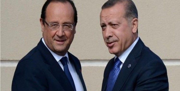 Erdoğan, Fransız Mevkidaşı Hollande'la görüştü