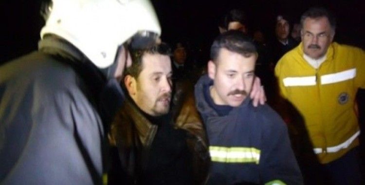Edirne'de 1 kişi aracıyla Tunca Nehri'ne düştü