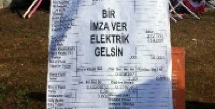 Antalya'da elektrik faturaları protestosu