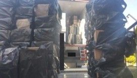 Denizli'de 100 bin paket kaçak sigara ele geçirildi