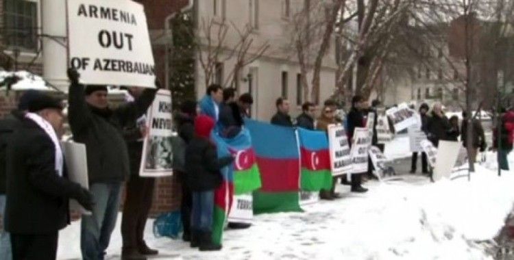 ABD’deki Ermeni Elçiliği önünde Hocalı protestosu(yapıldı)