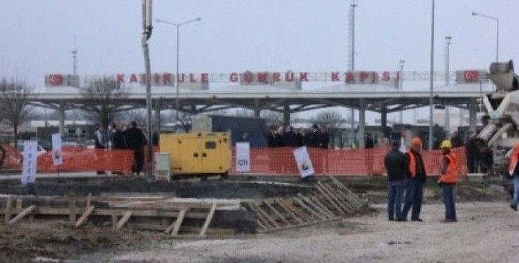 Edirne'de Kapıkule TIR Parkı temel atma töreni yapıldı