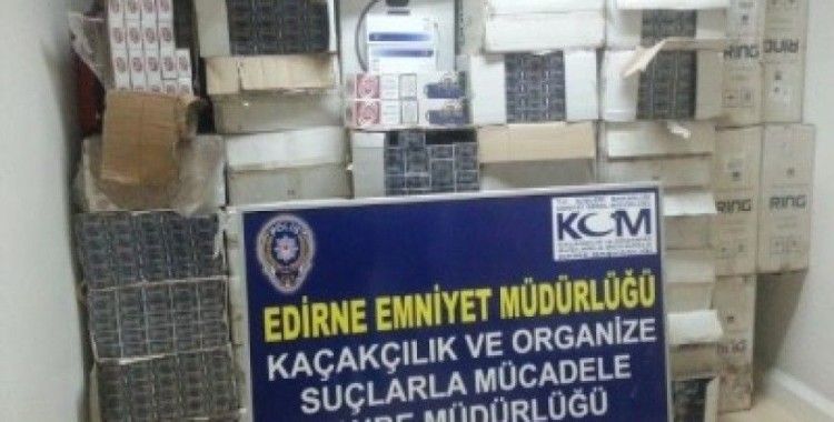 Edirne'de kaçak sigaraya geçit yok