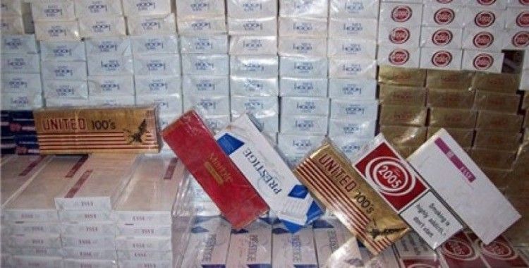 Şanlıurfa’da 25 bin paket kaçak sigara ele geçirildi