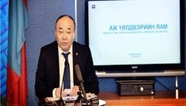 Bakan Saati basın topantısına Sanayi Bakanı D.Erdenebat katıldı
