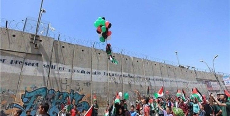 Filistinliler ayrım duvarını protesto etti