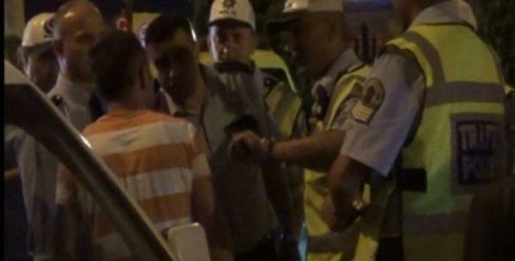 Giresun'da alkollü sürücü polise zor anlar yaşattı