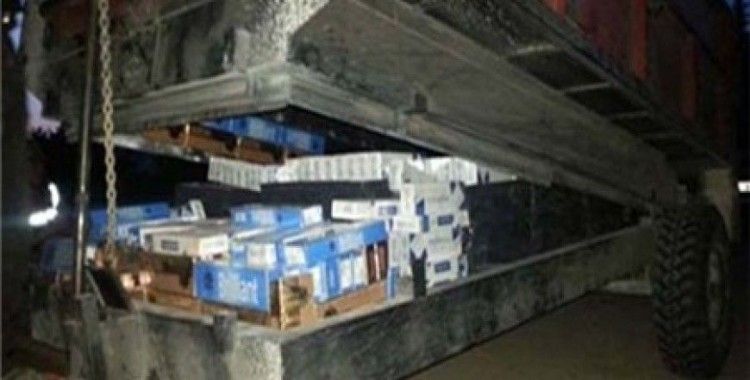 Kilis'te 12 bin paket kaçak sigara ele geçirildi