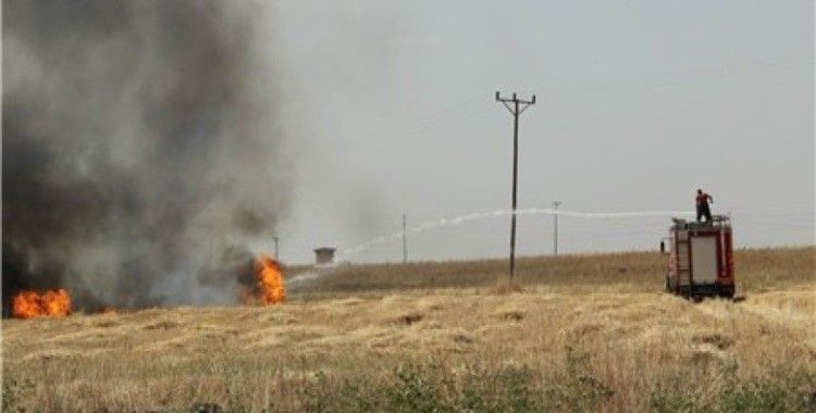 Diyarbakır'da korkutan anız yangını 