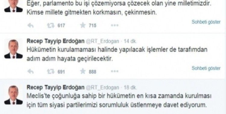 Cumhurbaşkanı Erdoğan’dan koalisyon açıklaması