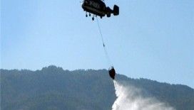 KKTC'de kiralanan yangın helikopteri göreve başladı