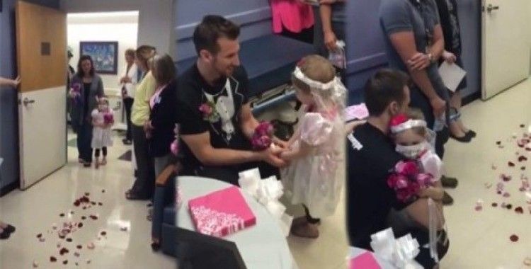 4 yaşındaki çocuğun evlilik hayali gerçek oldu