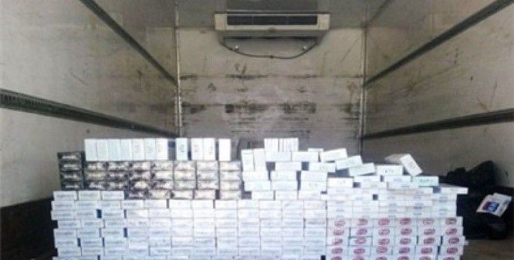 Adıyaman'da 15 bin paket kaçak sigara ele geçirildi