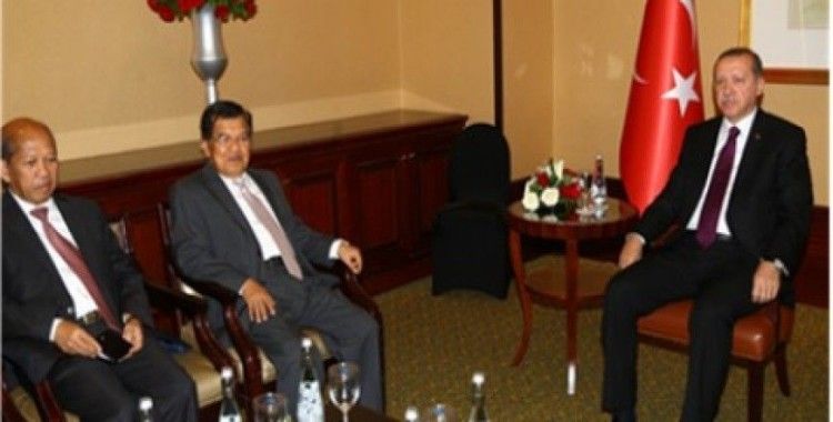 Erdoğan, Endonezya Cumhurbaşkanı yardımcısı Kalla’yı kabul 
