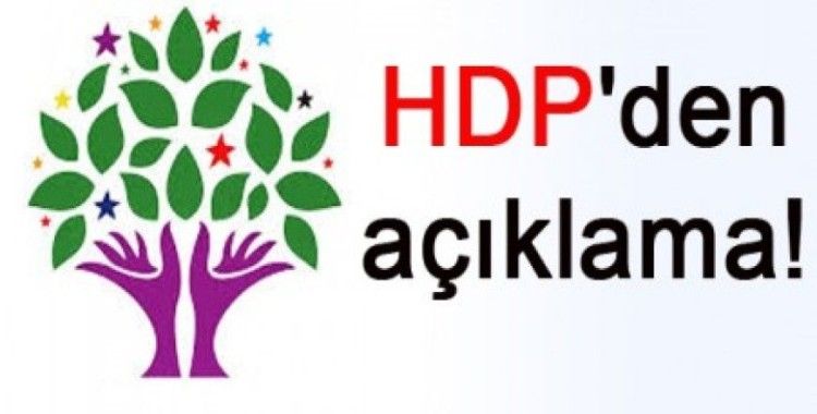 HDP'den açıklama