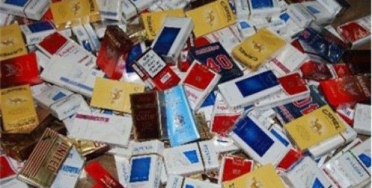 Kilis'te 9 bin paket kaçak sigara ele geçirildi
