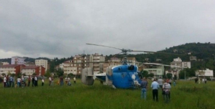 Ukrayna helikopteri Giresun’a zorunlu iniş yaptı