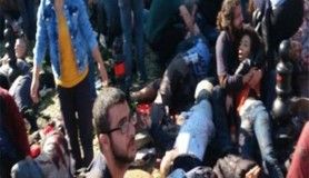 Yaşanan dehşetten ilk kareler