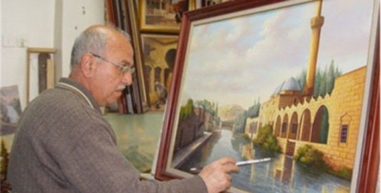 Ressam Nihat Kürkçüoğlu'nun albüm tanıtımı yapılıyor