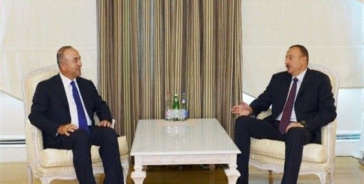 Çavuşoğlu, Azerbaycan Cumhurbaşkanı ve Başbakanıyla görüştü