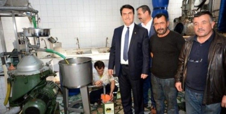 Osmangazi'den zeytin yağı üreticisine destek