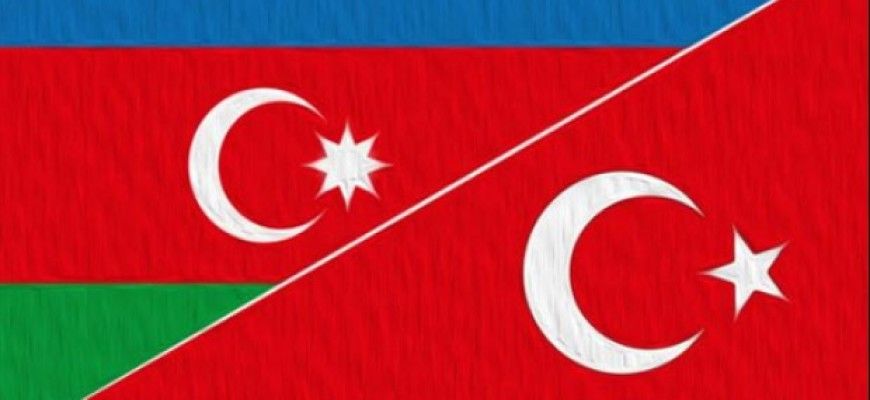 Флаги турции и азербайджана